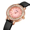 Relojes de pulsera SKMEI Fashion Light Luxury Ladies Watch Shine Natural Mother Shell Dial Impermeable Acero inoxidable Tendencia Cuarzo 1978