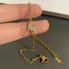 Braccialetti di collegamento Semplice piccolo zircone lettera iniziale braccialetto di fascino per donna uomo vintage CZ pavimenta alfabeto catena in acciaio accessori fai da te