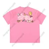 Męskie koszulki DRAW HOUSE Summer American Fashion Brand LAUGH Face Cloud para Casual luźna bawełniana koszulka z krótkim rękawem i okrągłym dekoltem dla Wowen