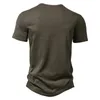 Dress Mens Distressed Henley Shirts Vintage Short Sleeve T Shirt Men Casual Button Down Washed Tshirts Men Casual Tee Shirt Homme Xxl