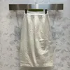 Saias de grife femininas de verão saia evasê senhoras meninas vestido de grife letras duplas G vestidos impressos