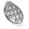 Dinnerware Sets Snail Dish Escargot Metal Plate Dinner Plates Set Korean Utensils Stainless Steel