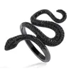 Cluster Ringen Groothandelsprijs vrouwen Snake Zilver 925 Zirconia Sieraden Rhodium Plated Hip Hop Ring Voor Vrouwen Zirkoon