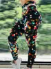 Leggings da donna Pantaloni da yoga stampati a pois colorati Pantaloni da palestra a vita alta Sport da donna Fitness Leggin da donna Spandex Collant da allenamento da corsa
