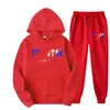 Sweats à capuche pour hommes Sweats Trapstar - Sweat-shirt imprimé à la mode pour hommes Baggy Sweat à capuche et pantalon de survêtement pour la course à pied Rue Hip Hop Golf Mode coréenne
