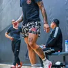 Herrshorts 2023 Casual Herr Dam Mesh Andas Snabbtorkande Sommar Klassiskt tryckt GYM Basket Fitness Sport