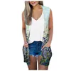 Women's Vests Thin Section Daily Casual Fashion Loose Long Bat Sleeves Female Top Cardigan Vest Cloak Jacket Coat