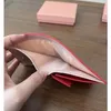 Fashion Designer Ladies two-fold Heart leather solid color short purse Ladies original case card holder leather hand card bag