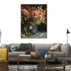 Figurative Kunst auf Leinwand, Gladiolen in einer Vase, Gemälde von Pierre Auguste Renoir, handgefertigte moderne Kunstwerke, Küchen- und Raumdekoration