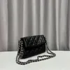 Bolso de hombro de lujo para mujer, bolso cruzado de diseñador, billetera C, bolso de cuero clásico, bolsos de diseñador, bolsos cruzados de moda en todas las categorías, bolso retro con tapa