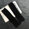 Women Socks 1Pair Unisex Solid Color Medium Tube Flip Flop Split Toe Two-Toed Sandal Tabi