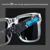 Solglasögon KDEAM Fashion Square Polarized Men Sport Shades 3D Cool Spegellins Körglasögon Med Gratis Box 230707