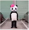 halloween Panda Plysch Maskot Kostymer Tecknad karaktär Outfit Kostym Xmas Utomhusfest Outfit Vuxenstorlek PR Reklam Kläder