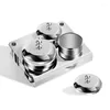 Storage Bottles 3Pcs/Lot Mini Stainless Steel Nail Art Tray Container Liquid Powder Holder Professional Manicure Tools Salon