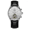 Montres-bracelets Suisse Carnaval Montre Homme Automatique Mécanique Multi-fonction Cadran Saphir Étanche Squelette Horloge C8887