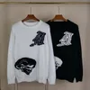 2023 designerskjorta herr hoodie sweatshirt Ny Qeen Skull Letter Jacquard Pullover Lös tröja Svart Vit Grön Asien Storlek s m l xl xxl herr jacka herr hoodie tröja