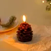 Christmas Decoration LED Bullet Head Pinecone Electronic Candle Lamp Home Indoor Scene Layout Lights