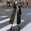 Frauen Graben Mäntel 2023 Winter Jacke Frauen Parka Lange Stickerei Baumwolle Gefütterte Mantel Warm Verdicken Jaqueta Feminina