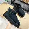 Women Winter Boot Designer Platform Boots for Men Real Leather Warm Ankle Fur Luxurious Booties