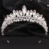 6 farben Koreanische AB Kristall Tiara Krone Frauen Hochzeit Party Luxus Neue Koreanische Elegante Braut Haar Kleid Zubehör