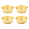 Bols 4 Pcs Riz Japonais Petit Cornichon En Acier Inoxydable Verre Style Coréen Soupe Salade Multi-fonction Bol