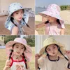 Hair Accessories Outdoor Summer Hat For Kids Children Sun Neck Ear Cover Protection Beach Caps Boy Girl Flap Cap