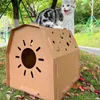 ペット用品 紙猫ハウス 猫スクラッチハウス DIY 猫のおもちゃ 猫のスクラッチ 段ボール猫のおもちゃ 猫スクレーパー