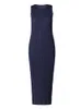 Vestidos Casuais Básicos Miyake Vestido Feminino Plissado Verão Sem Mangas Longo Clássico Moda Coreana Casual Elegante Fêmea Lce Água Azul Vestido de Praia TP5045 230707