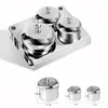 Storage Bottles 3Pcs/Lot Mini Stainless Steel Nail Art Tray Container Liquid Powder Holder Professional Manicure Tools Salon