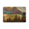 Tapis jaune belle montagne 3D paysage tapis de sol motif naturel salle de bain porte cuisine absorbant antidérapant bienvenue