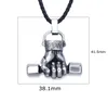 Pendentif Colliers Creative Mode Hommes En Acier Inoxydable Barbell Musculation Poids Ascenseur Haltère Gym Collier