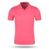 Hommes Polos Marque Coton T-shirt À Manches Courtes Hommes Polo À Manches Courtes Pure Color T T-shirts Pour Hommes Tops