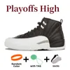 Jumpman 12 Cherry 12s Mens Basketball Shoes Black Wolf Grey Red Taxi Brilliant Orange Playoffs High Royalty Black University Blue Twist Field Purple Sneakers