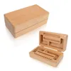 Multifunctionele Roken Natuurlijk Hout Draagbare Droge Kruid Tabak Preroll Rolling Roller Stash Case Innovatieve Opbergdoos Sigarettenhouder Easy Maker DHL