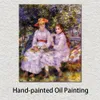 Peintures faites à la main de Pierre Auguste Renoir des filles de Paul Durand Ruel paysage toile Art pour décoration murale de bureau