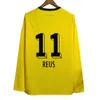 23 24 HUMMELS REUS Camisas de futebol masculinas de manga comprida REYNA SCHULZ BRANDT MEUNIER MALEN Camisa de futebol para casa uniforme de manga curta