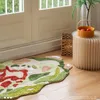 Teppiche, Waldmoos-Teppich, unregelmäßige simulierte Pflanzenteppiche für Wohnzimmer, Schlafzimmer, Heimdekoration, Kinderbereich, Kissen, flauschige Matte