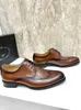 5A BOÎTE D'ORIGINE Design De Luxe Hommes Oxford Chaussures En Cuir Véritable Bout Pointu Brogue Chaussures Britanniques Robe D'affaires Chaussures De Mariage De Fête Chaussures