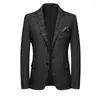 Men's Suits Spring Autumn Thin Casual Men Blazer Cotton Slim England Suit Blaser Masculino Male Jacket Size Plus M-4XL