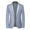 Costumes pour hommes 2023 mode décontractée Boutique affaires couleur unie costume de mariage Blazers veste robe manteau