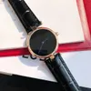 Fashion Luxury watch womens vintage watches for women Gold Rose Gold Platinum circular watch Cowhide strap ladies elegant gifts