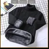 Męskie swetry DIMI Ciepły najniższy Płaszcz na co dzień Sueter Hombre Czysta bawełna Sweter z golfem Mężczyźni Zima Koreański Vintage Plus Aksamitny zagęszczony