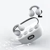 Auricolari a conduzione ossea TWS Cuffie Apple Cancellazione del rumore Cuffie sportive Bluetooth senza fili Gancio per l'orecchio binaurale Display a LED Auricolare per telefono cellulare Accoppiamento automatico