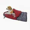 Sac de couchage pour chien, sac de couchage portable pour animal de compagnie en molleton chaud pour nid de lit pour chien chiot