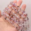 Perles 40cm Cristal Naturel Rutile Quartzs Rock Freeform Chips Gravel Sotne Pour La Fabrication De Bijoux DIY Bracelet Taille 3x5-4x6mm
