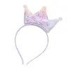 Baby Girl Stars Sequins Cat Ears Crown Hair hoop Kids Hairband Headband Princess Child Dance Performance Hair Accessory