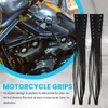 Coprivolanti moto in pelle PU nera leva freno motociclista frizione frange nappe per Cruiser Chopper classico