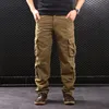 Jeans Salopette tactique de camouflage pour hommes Pantalon militaire Cargo Haute qualité Entraînement Sport Poche Lâche Armée Baggy Camo Pantalon masculin