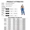 Jeans pour femmes taille moyenne déchiré Baggy femmes pantalons à jambes larges maman bleu pantalon trou ample Vintage Streetwear pantalons