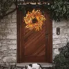 Fleurs décoratives Automne Thanksgiving Feuilles Décoration Murale Suspendue Érable 50cm Pour Chambre